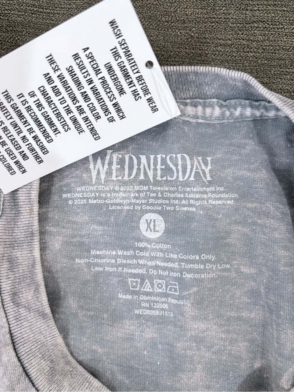 Wednesday Addams Graphic Tee - Gray/Blue - Picture 12 of 12